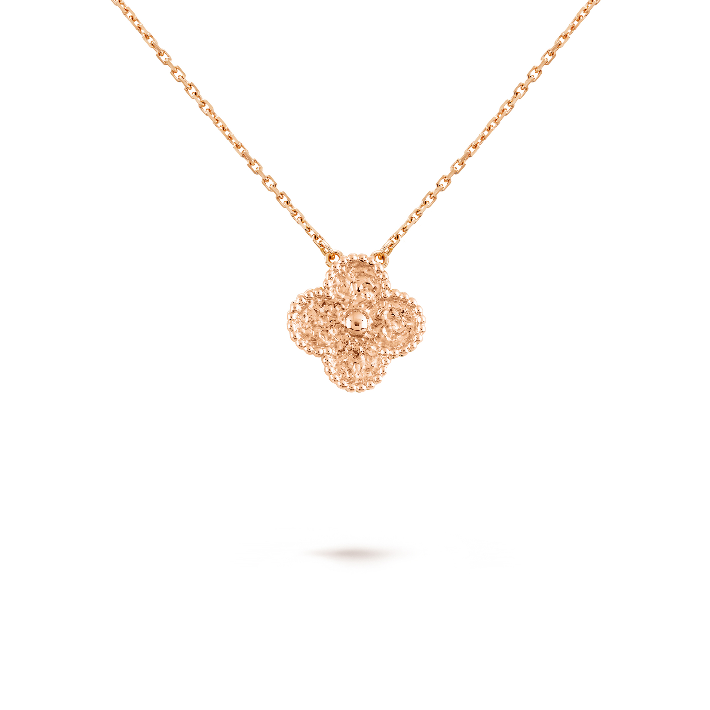 VAN CLEEF ARPELS VINTAGE ALHAMBRA PENDANT - ROSE GOLD  VCARN9ZS00